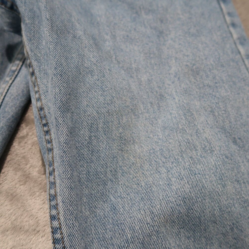 Lee Jeans Mens 36x32 Blue Straight Leg Regular Fit Light Wash Rancher Workwear - Picture 14 of 16